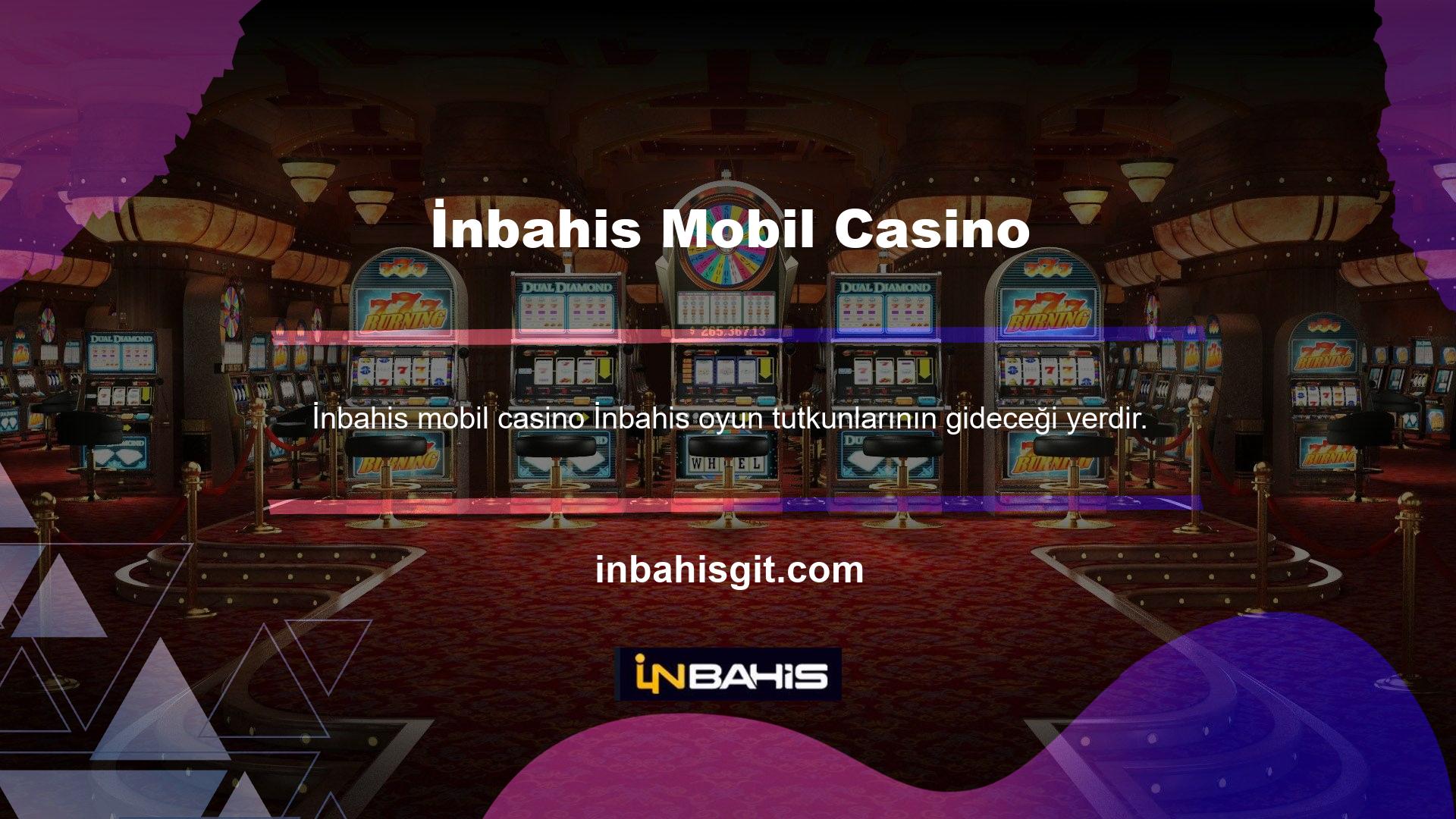 İnbahis web sitesi oyun ve Casinoyla ilgili bir platformdur