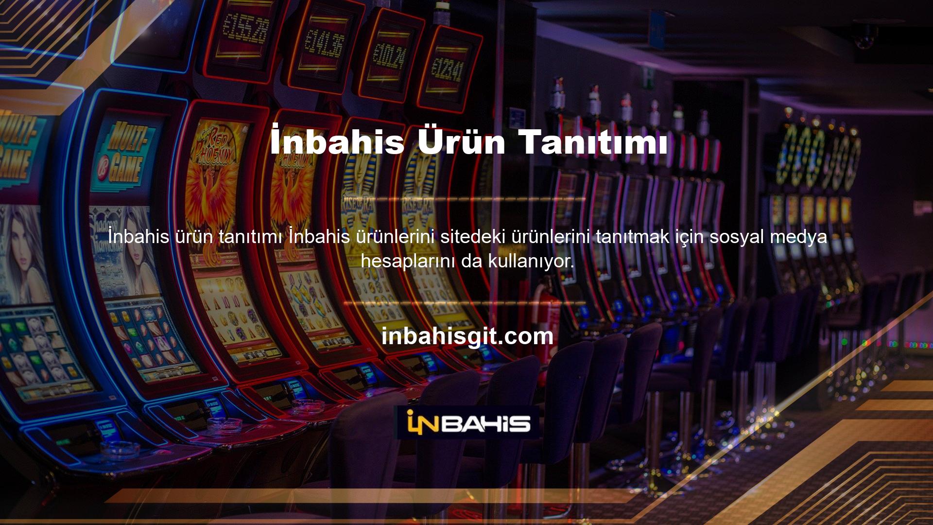 Mevcut giriş adresi ile ilgili etkinlikler, etkinlikler ve güncellemeler için İnbahis sosyal medya hesaplarını takip edin